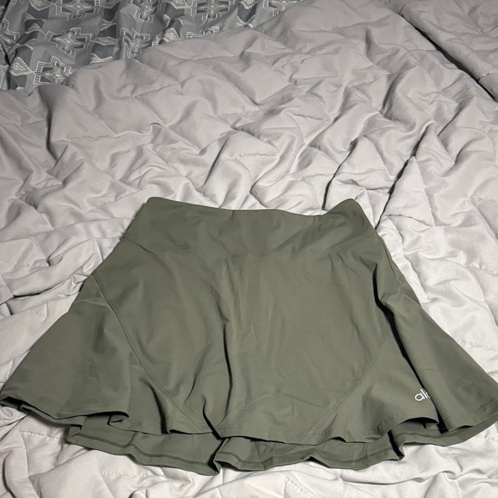 ALO Yoga Sage Green Mini Skirt